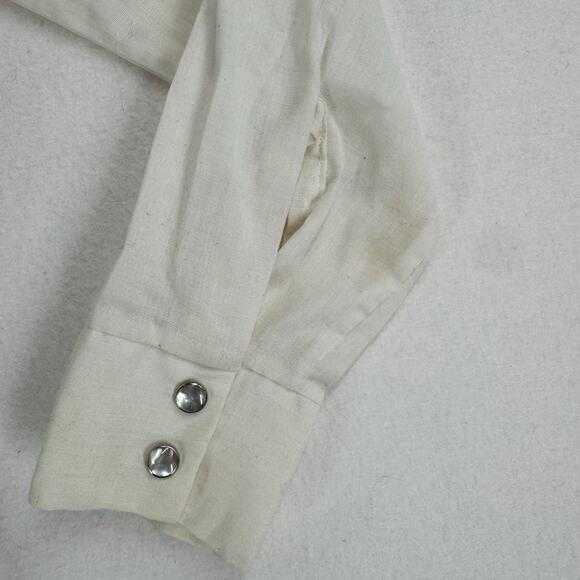 Vintage Border Town Kids Western Button Down Shirt Size 10 Cowboy Retro USA - Picture 8 of 14